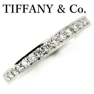 ティファニー(Tiffany & Co.)のティファニー ハーフサークル ダイヤモンド リング Pt950 15P 7.5号(リング(指輪))