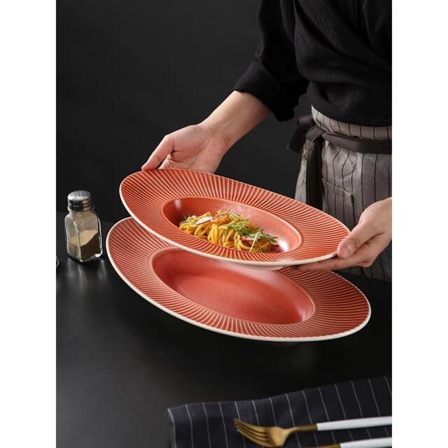 大皿　取り皿 お皿プレート キッチン用品 カレー皿 パスタ皿 食器 食事 陶器