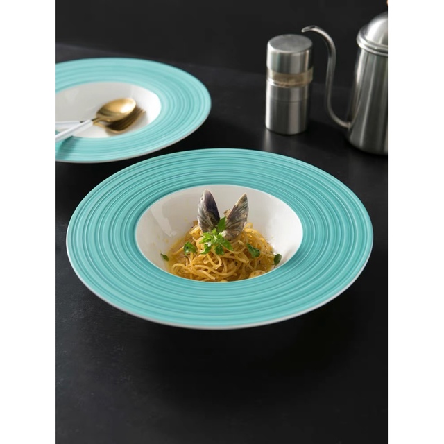 大皿　取り皿 お皿プレート キッチン用品 カレー皿 パスタ皿 食器 食事 陶器幅25x高さ45素材