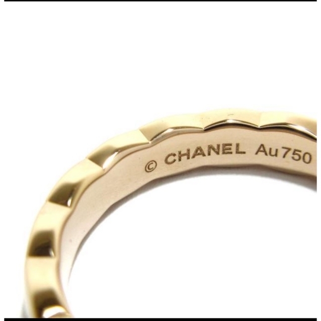 CHANEL(シャネル)のシャネル リング 49 美品K18PG ココクラッシュ　スモール　マトラッセ レディースのアクセサリー(リング(指輪))の商品写真