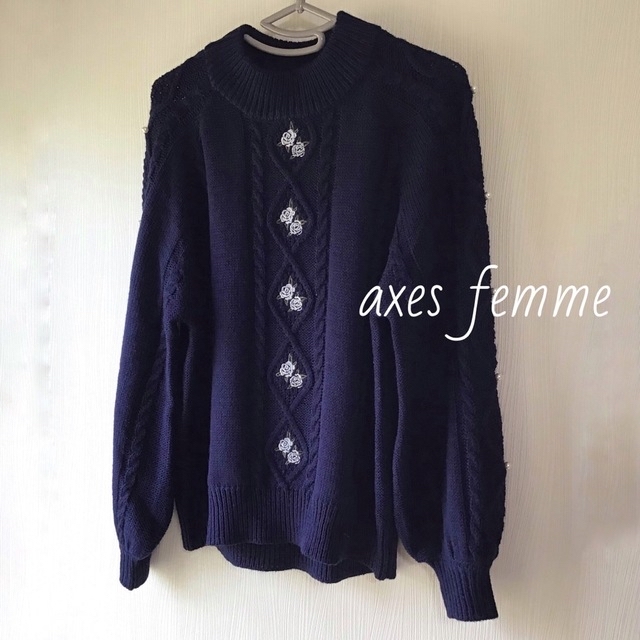 axes femme(アクシーズファム)のaxes femme ロングカーディガン  Mサイズ / USED レディースのトップス(カーディガン)の商品写真