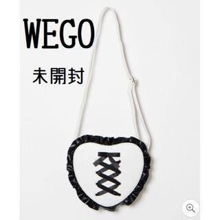 ウィゴー(WEGO)の【新品】WEGO　ハート型ショルダーバッグ　ホワイト (ショルダーバッグ)