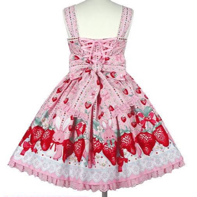 Angelic Pretty - little bunny strawberry ピンクセットの通販 by ...