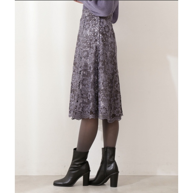 PROPORTION BODY DRESSING(プロポーションボディドレッシング)のプロポーション レースフレアスカート レディースのスカート(ひざ丈スカート)の商品写真