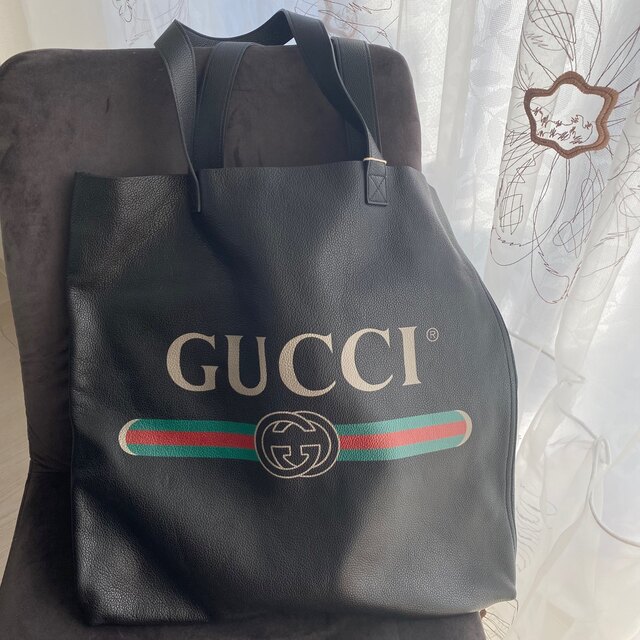 Gucci(グッチ)の残り１【新品】グッチ レザー ショッピングトート ヴィンテージロゴ トートバッグ メンズのバッグ(トートバッグ)の商品写真