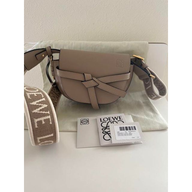 限定品即納】LOEWE - LOEWE ロエベ ゲートデュアルバッグミニ サンドの ...