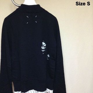 マルタンマルジェラ(Maison Martin Margiela)の新品 S マルジェラ 21ss デストロイ 加工ニット 黒 3749(ニット/セーター)