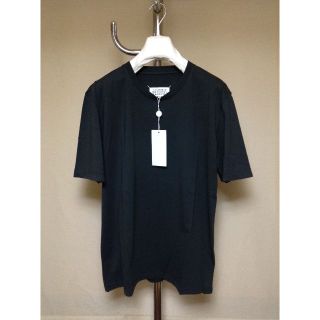 マルタンマルジェラ(Maison Martin Margiela)の新品 48 21ss マルジェラ コットンジャージ T 黒系 3734(Tシャツ/カットソー(半袖/袖なし))