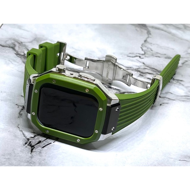 販売商品の販売 グリーンB☆Apple Watch ラバー バンド アップル