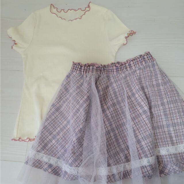 axes femme(アクシーズファム)のアクシーズファム　スカートセット キッズ/ベビー/マタニティのキッズ服女の子用(90cm~)(スカート)の商品写真