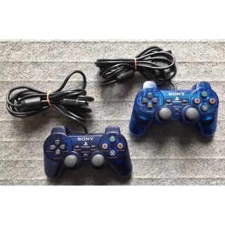 プレイステーション2(PlayStation2)のPS2 コントローラー 2個(家庭用ゲーム機本体)