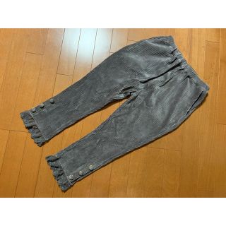 アクシーズファム(axes femme)の美品☆アクシーズファムのレース付きリブベロアパンツ(カジュアルパンツ)