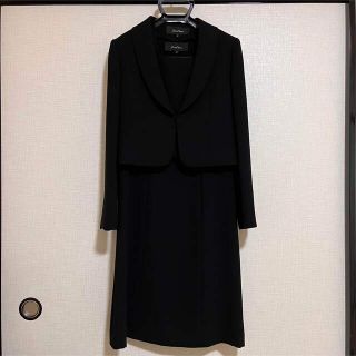 【美品】自宅で洗える◎ ブラックフォーマル 9号 ストッキング付き(礼服/喪服)