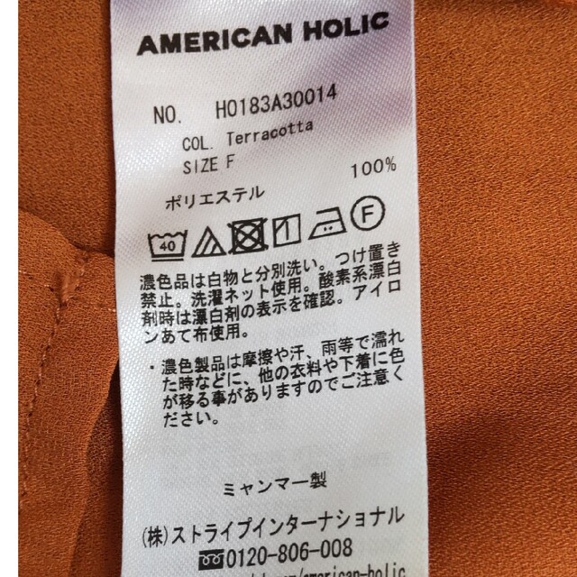 AMERICAN HOLIC(アメリカンホリック)の秋色のポリエステルブラウス レディースのトップス(シャツ/ブラウス(長袖/七分))の商品写真