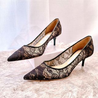 ジミーチュウ(JIMMY CHOO)のジミーチュウ パンプス　アグネス　ハイヒール　ピンヒール　レース　未使用(ハイヒール/パンプス)