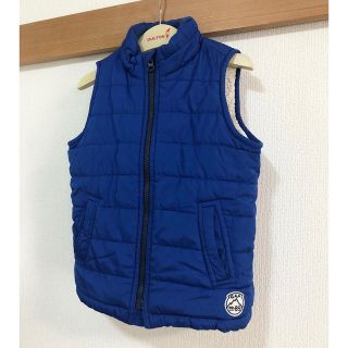 ギャップキッズ(GAP Kids)のギャップ キッズ ベスト ジレ 110センチ 4T ナイロン 青色 ボア 羽織物(ジャケット/上着)