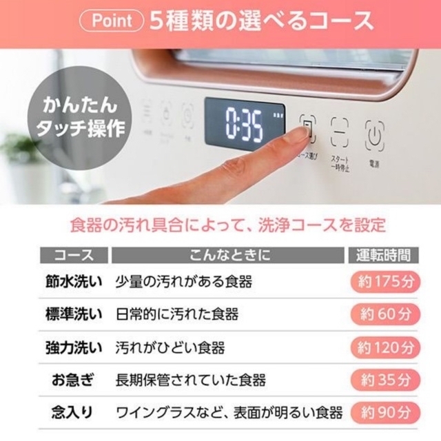 11/21迄掲載　美品　21年製マクスゼン食器洗い乾燥機工事不要タンク式 スマホ/家電/カメラの生活家電(食器洗い機/乾燥機)の商品写真