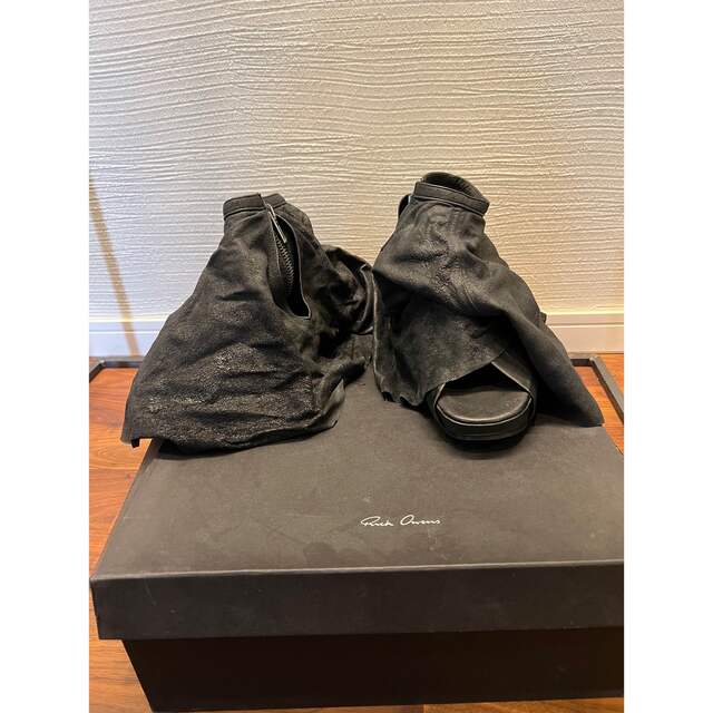 Rick Owens(リックオウエンス)のリックオウエンス レザー巻きサンダルブーツ　39  rick owens レディースの靴/シューズ(サンダル)の商品写真