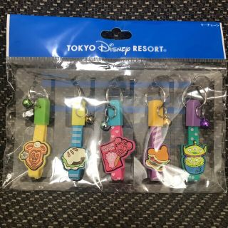 ディズニー(Disney)のお値下げ‼️ディズニーランド　キーチェーン　自転車　5個セット(キーホルダー)