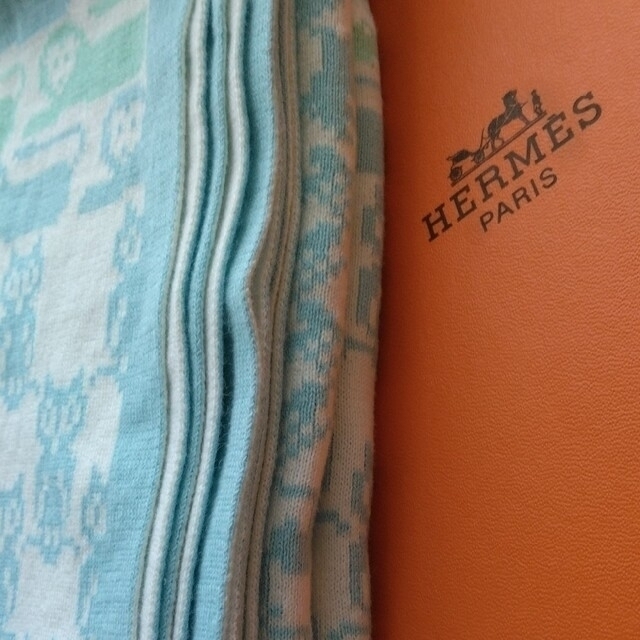 Hermes(エルメス)の限定価格 ブランケット おくるみ キッズ/ベビー/マタニティのこども用ファッション小物(おくるみ/ブランケット)の商品写真