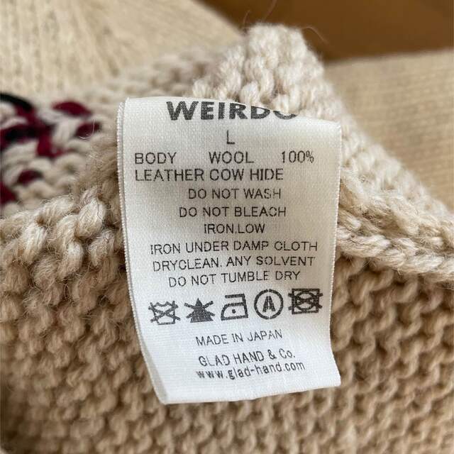 値下げしました。weirdo ウィアードニット メンズのトップス(ニット/セーター)の商品写真