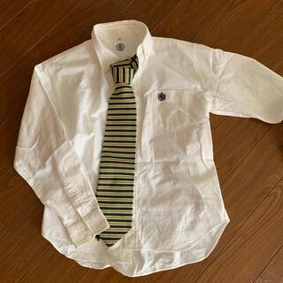 ジェイプレス(J.PRESS)のジェイプレス　ボタンダウンシャツ　ネクタイセット　卒業式　150センチ(ブラウス)