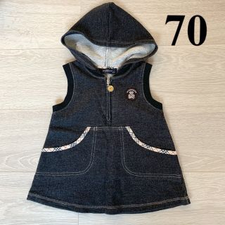 バーバリー(BURBERRY)のBurberry ジャンパースカート　70(ワンピース)