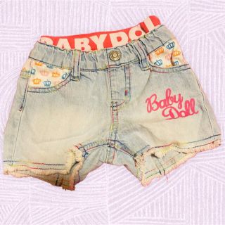 ベビードール(BABYDOLL)のベビードール　デニム　パンツ　ボトムス　80 美品(パンツ)