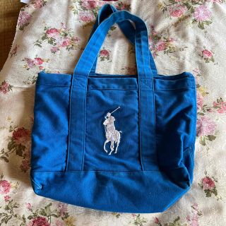 ポロラルフローレン トートバッグ(レディース)(ブルー・ネイビー/青色 ポロラルフローレン トートバッグ(レディース)(ブルー・ネイビー/青色