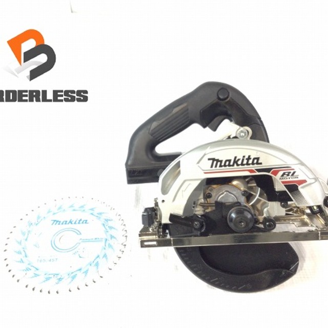 バイク☆未使用品☆makita マキタ 18V 165mm 充電式丸ノコ HS631DZB 黒 ブラック 鮫肌プレミアムホワイトチップソー付 61226