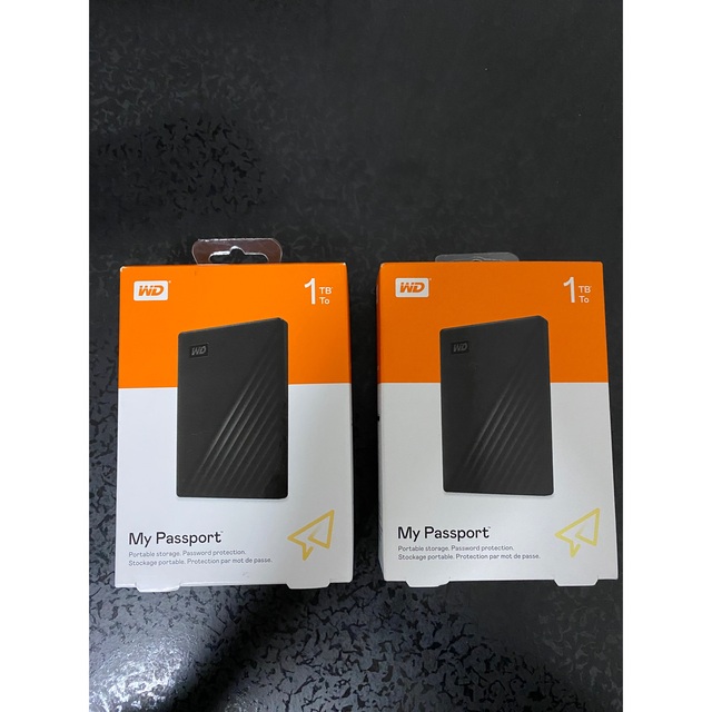 【新品未使用】Western Digital ポータブルディスク1TB × 2