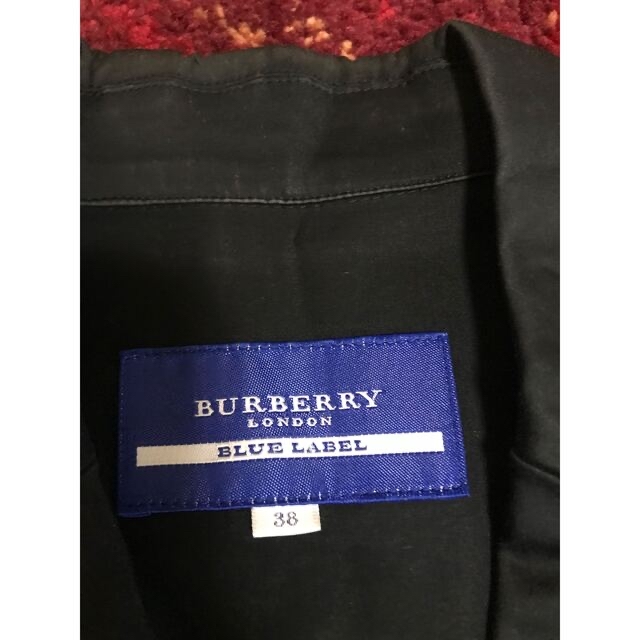 BURBERRY BLUE LABEL(バーバリーブルーレーベル)のバーバリー　ブルーレーベル 綿ジャケット　黒 レディースのジャケット/アウター(テーラードジャケット)の商品写真