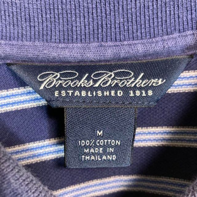 Brooks Brothers(ブルックスブラザース)のBrooks Brothers ブルックスブラザーズ ポロシャツ　ボーダー　刺繍 メンズのトップス(ポロシャツ)の商品写真