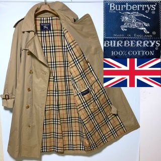 バーバリー(BURBERRY)の希少！最高峰！イングランド製！バーバリープローサム　ノバチェックトレンチコート (トレンチコート)