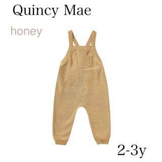 コドモビームス(こどもビームス)のQuincy Mae (クインシーメイ) ニットオーバーオール　2-3y(パンツ)