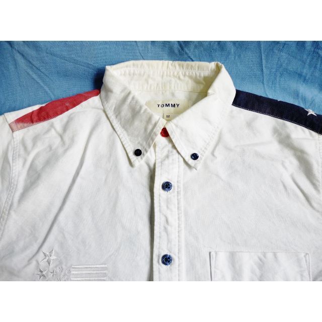 TOMMY HILFIGER(トミーヒルフィガー)の美品★　上質　トミー・ヒルフィガー　1985　NYC　PREMIUM　シャツ　M メンズのジャケット/アウター(Gジャン/デニムジャケット)の商品写真