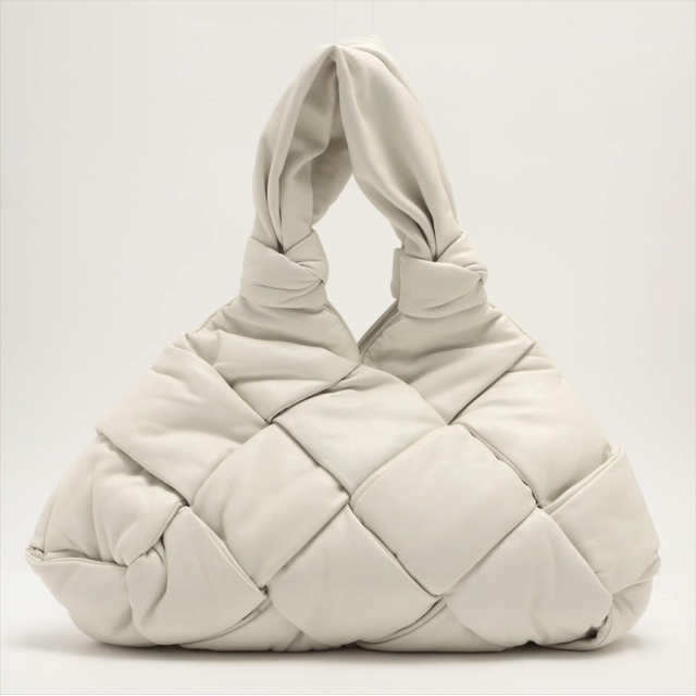 Bottega Veneta - ボッテガヴェネタ  レザー  ホワイト レディース ハンドバッグ
