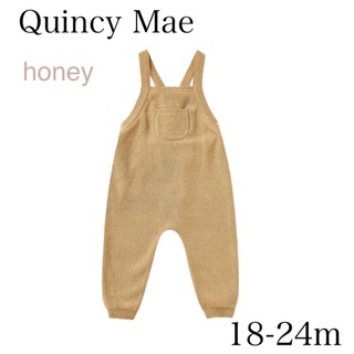 キャラメルベビー&チャイルド(Caramel baby&child )のQuincy Mae (クインシーメイ) ニットオーバーオール　18-24m(パンツ)