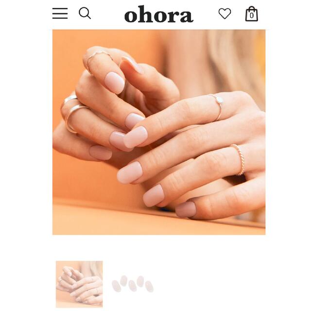 Ohora　ジェルネイル　ネイルシール　セミキュア コスメ/美容のネイル(つけ爪/ネイルチップ)の商品写真