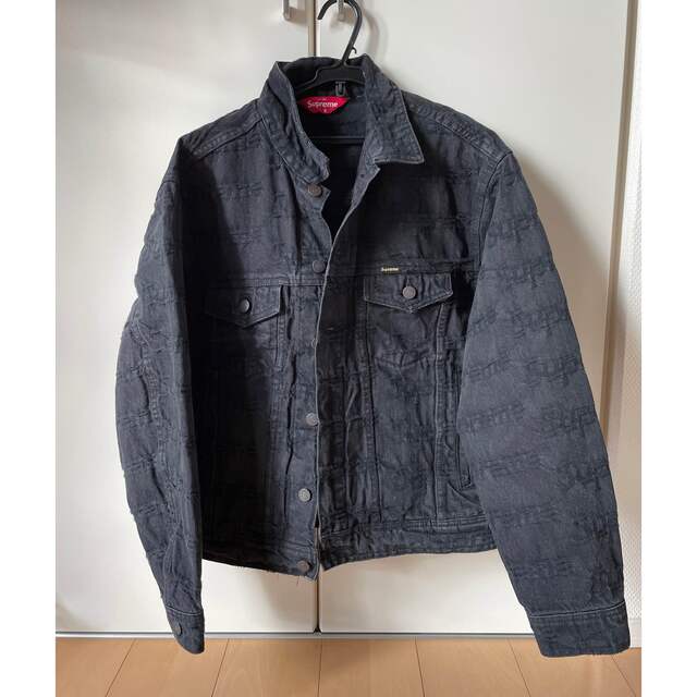 supremegジャンSupreme Frayed Logos Denim TruckerJacket