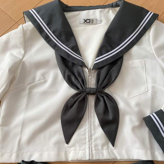 学生服 長袖女子制服 セーラー服 コスプレ可愛い レディース 衣装 セーラー襟 エンタメ/ホビーのコスプレ(衣装一式)の商品写真