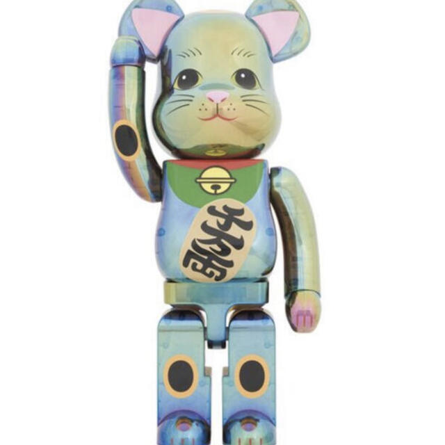 BE@RBRICK 招き猫 黒透明メッキ 1000％フィギュア