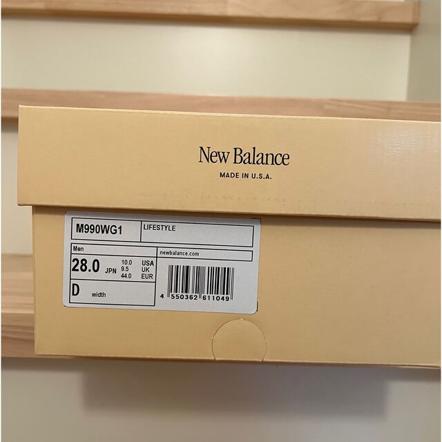 NEW BALANCE 990V1 WG1 28.0 kith オリーブ