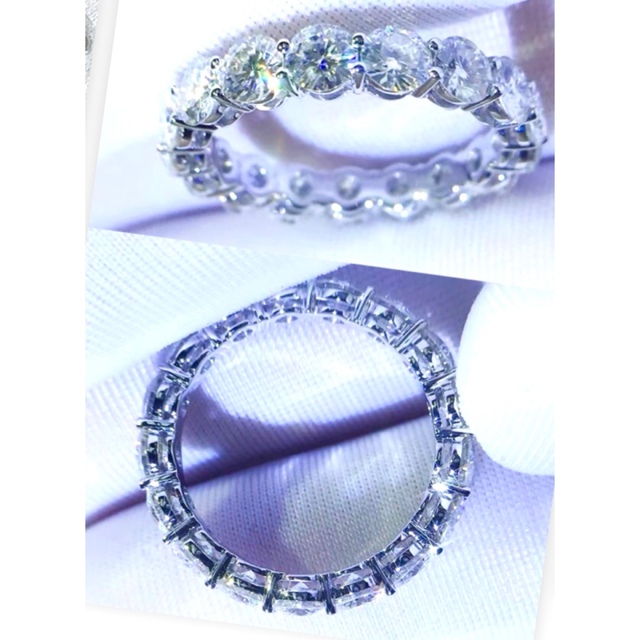 新品11号フルエタニティリング指輪高級 5ACZダイヤ☆ レディースのアクセサリー(リング(指輪))の商品写真