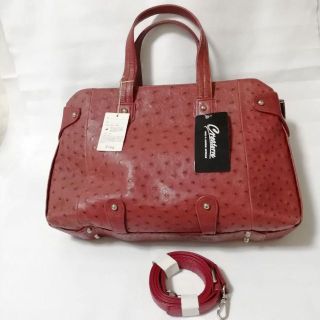 破格過ぎる(T_T)安さ★¥336,000→【新品】高級ピンクのオーストリッチ鞄