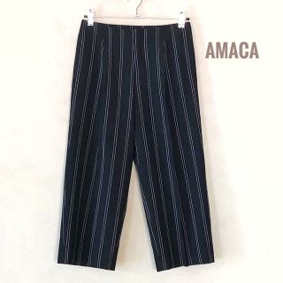 アマカ(AMACA)のAMACAタック入りクロップドパンツ(クロップドパンツ)