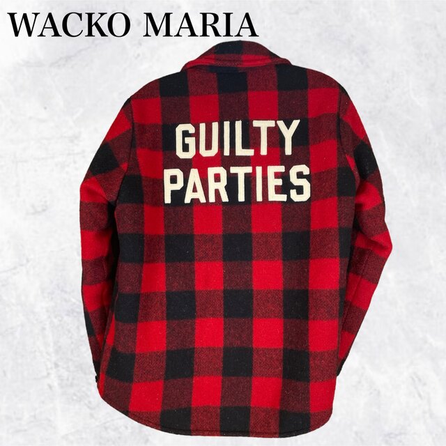 【格安】WACKO MARIA バックロゴ ネルシャツ フリースジャケット S