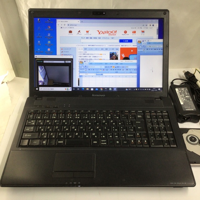 lenovo/Win10/15.6型光沢/4G/320G/DVD/無線/カメラ