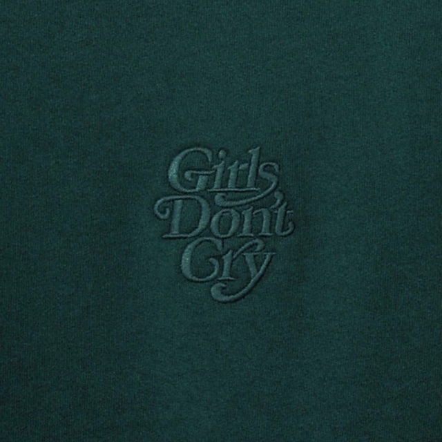girls don't cry crew neck sweat 緑　L