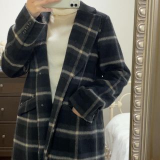 リリーブラウン(Lily Brown)のchecked chester coat(チェスターコート)